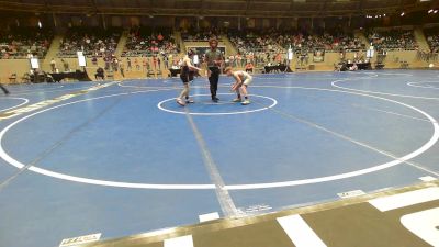 85 lbs 3rd Place - Crew Card, Tulsa Blue T Panthers vs Henry Hibdon, Barnsdall Youth Wrestling
