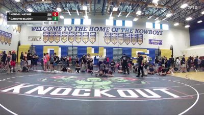 115 lbs 1st Place Match - Kendal Haynie, SOT / DOZ vs Camdyn Elliott, Well Trained