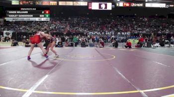 115 lbs 1st Place Match - Hadley Gunderson, Burns vs Kinzie Williams, American Falls