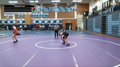 132 lbs Champ. Round 1 - James Rollins, Mountain Crest vs Sam Lufkin, Viewmont