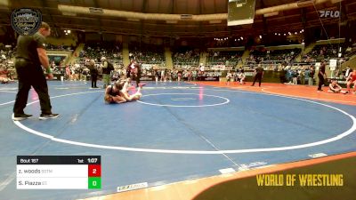 110 lbs Semifinal - Zaylyn Woods, Sisters On The Mat vs Stella Piazza, St. Charles Wrestling