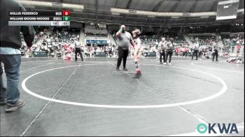 70 lbs Consi Of 4 - Hollis Federico, Muskogee Rougher Youth Wrestling vs William Moore-Woods, Division Bell Wrestling