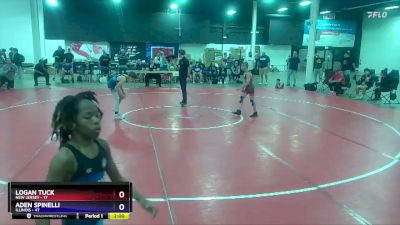 77 lbs Placement Matches (8 Team) - Logan Tuck, New Jersey vs Aden Spinelli, Illinois