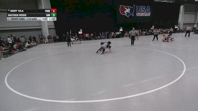 113 lbs Cons. Sub-rd Of 16 - Andy Vila, Paetow High School Wrestling vs Hayden Ross, 512 Outlaw Wrestling