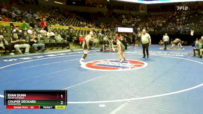 126 Class 3 lbs Cons. Round 1 - Evan Dunn, Helias Catholic vs Couper Deckard, Washington