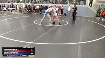 150 lbs 1st Place Match - Laramie Gibson, Mid Valley Wrestling Club vs Bohdan Porter, Avalanche Wrestling Association