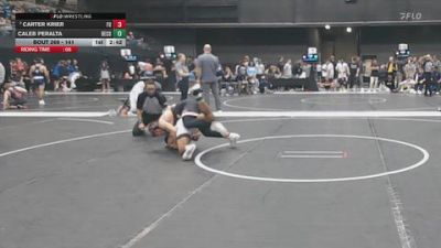 141 lbs Quarterfinal - Carter Krier, Friends University vs Caleb Peralta, Benedictine College