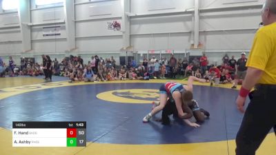 140 lbs Round 2 - Faith Hand, Badger Girls Elite vs Alexia Ashby, Phoenix W.C.