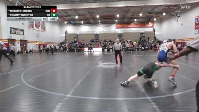 126 lbs Quarterfinal - Tommy Wurster, Dublin Coffman vs Bryan Sterling, Dundee
