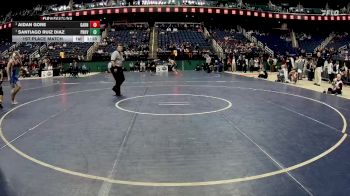 4A 157 lbs 1st Place Match - Aidan Gore, Garner vs Santiago Ruiz Diaz, Providence High School