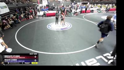 125 lbs Cons. Round 2 - BreNaye Stubbs, Pittsburg High School Wrestling vs Rozan Saber, Valhalla High School Wrestling