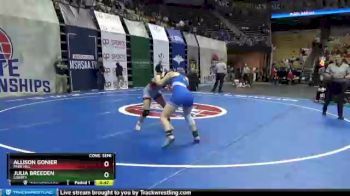 120 lbs Cons. Semi - Allison Gonier, Park Hill vs Julia Breeden, Liberty