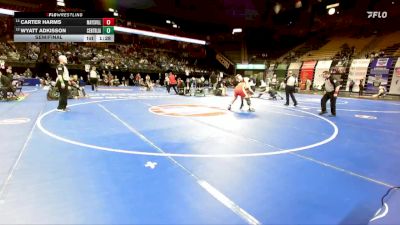 175 Class 1 lbs Semifinal - Wyatt Adkisson, Centralia vs Carter Harms, Maysville