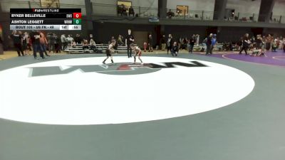 U8 FK - 70 lbs Champ. Round 3 - Ashton Leggett, White River Hornets Wrestling Club vs Ryker Belleville, Shelton Wrestling Club