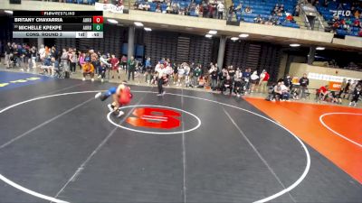 125 lbs Cons. Round 3 - Michelle Kpekpe, Unattached vs Britany Chavarria, Aurora (East)