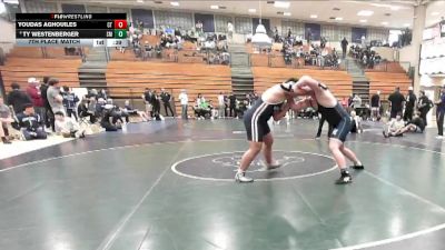 285 lbs 7th Place Match - Ty Westenberger, San Marcos vs Youdas Aghouiles, Cherokee Trail