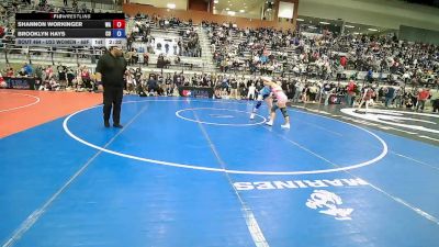 U23 Women - 68F Champ. Round 1 - Shannon Workinger, WA vs Brooklyn Hays, CO