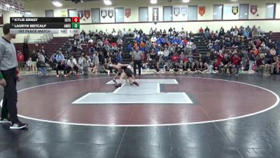 140 lbs 1st Place Match - Lauryn Metcalf, Ames vs Kylie Ernst, Cedar Falls