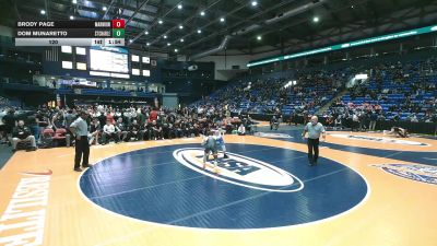 120 lbs Semis & 1st Wrestleback (8 Team) - Dom Munaretto, St. Charles (East) vs Brody Page, Aurora (Marmion Academy)