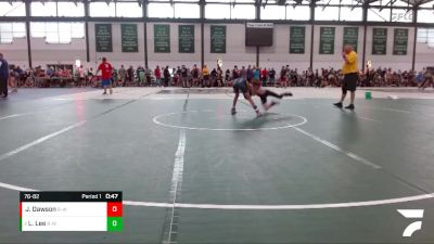 76-82 lbs Cons. Round 2 - Levi Lee, SJO Youth Wrestling Club vs Jude Dawson, Beardstown Middle School