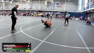 96 lbs Round 2 (6 Team) - Camdin Renfer, Mat Assassins Black vs Gio Brunst, Ragin Raisins Concord