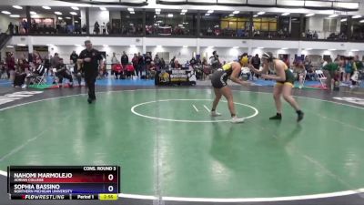 160 lbs Cons. Round 3 - Nahomi Marmolejo, Adrian College vs Sophia Bassino, Northern Michigan University