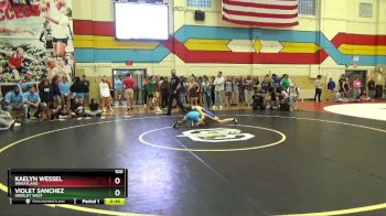 100 lbs Cons. Round 2 - Violet Sanchez, Greeley West vs Kaelyn Wessel, Wheatland