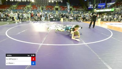 120 lbs Cons 32 #1 - Andrew DiPiazza, WI vs Jackson Olson, IL