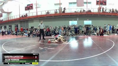 65 lbs Semifinal - Jacob Morrow, Lutheran Junior Saints Wrestling Club vs Karsten Castetter, The Fort Hammers Wrestling