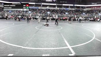 46 lbs Round Of 32 - Vincent Jimenez, Grindhouse/rising Sun vs Isaac Diaz, Team Central Wrestling Club