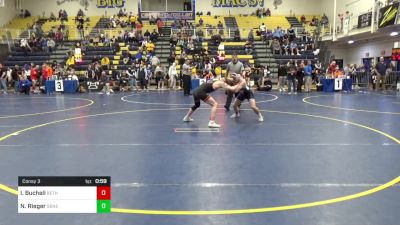 145 lbs Consy 3 - Ian Bucheli, Bethel Park vs Noah Rieger, Seneca Valley