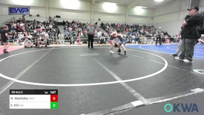 90-105 lbs Rr Rnd 3 - NoraKate Westlake, Spartan Wrestling Fort Smith vs Ezekiel Hill, Van Buren Matdawgs