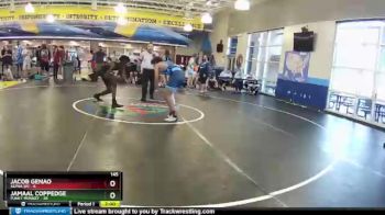 145 lbs Placement (16 Team) - Jacob Genao, Alpha WC vs Jamaal Coppedge, Funky Monkey