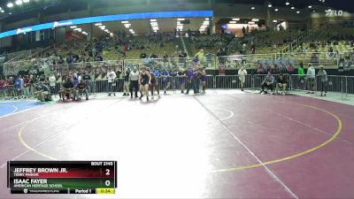 2A 157 lbs Cons. Round 1 - Jeffrey Brown Jr., Terry Parker vs Isaac Fayer, American Heritage School