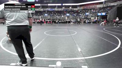 122.8-133.8 lbs Round Of 16 - Quetzicalli Guevara Tapia, Mighty Lion Wrestling Club vs Hannah Maskrod, Ozark