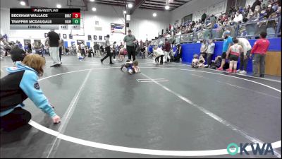 40 lbs Final - Beckham Wallace, Unattached vs Trapper McDaugale, Blue Devil Wrestling