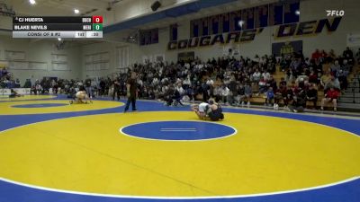 141 lbs Consi Of 8 #2 - Cj Huerta, Buchanan vs Blake Nevils, Meridian (ID)