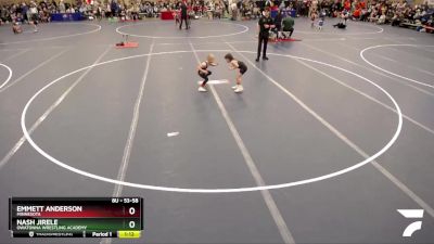 53-58 lbs Quarterfinal - Emmett Anderson, Minnesota vs Nash Jirele, Owatonna Wrestling Academy