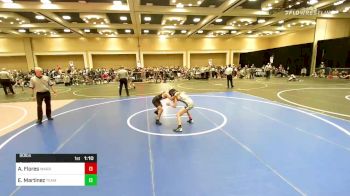 80 lbs Semifinal - Audrey Flores, Warriors Of Christ (WOC) vs Emma Martinez, Team Selma