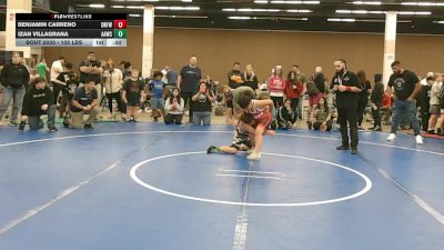 105 lbs Champ. Round 1 - Izan Villagrana, All American Wrestling Club vs Benjamin Carreno, Silverback Wrestling Fort Worth