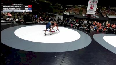 165 lbs Abdulazis Abdybekov, BAWA-Bay Area Wrestling Association vs Nicholas Hernandez, KCWA - Kern County Wrestling Association
