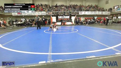 60 lbs 5th Place - Connor Carrington, Sallisaw Takedown Club vs Jasper Shuemake, Viking Wrestling Club