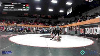 52 lbs Quarterfinal - Owen McCool, Elgin Wrestling vs Grant Baskin, Blanchard Youth Wrestling Club