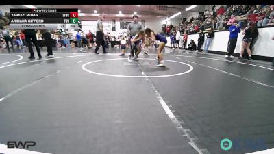 80-85 lbs Consolation - Yaretzi Rojas, Team Tulsa Wrestling Club vs Arihana Gifford, Tahlequah Wrestling Club