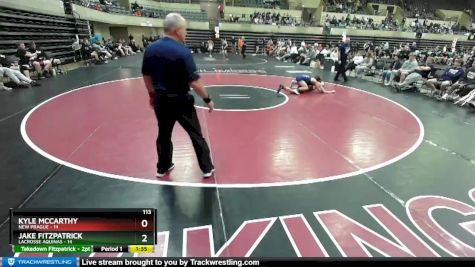 113 lbs Round 3 (4 Team) - Kyle McCarthy, New Prague vs Jake Fitzpatrick, LaCrosse Aquinas