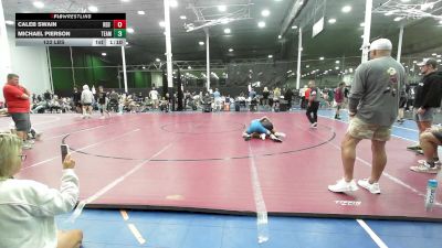 122 lbs Rr Rnd 2 - Caleb Swain, Red Devil Wrestling Club - HSAm vs Michael Pierson, Team Eagles - HSAm