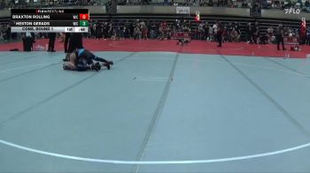115 lbs Cons. Round 1 - Braxton Rolling, Berge Elite Wrestling Academy vs Heston Gerads, Jack Pine Savage