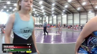 127 lbs Finals (8 Team) - Sophia Mussari, Midwest Assasins Blue vs Franky Groom, Girls With Grit Blue