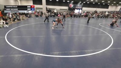110 lbs Quarters - Harper Kalo, Michigan Revolution Wrestling Club vs Abby Richers, Gracie Barra Westchase Wrestling Club