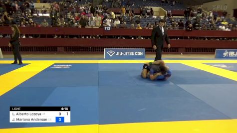 Luis Alberto Lozoya vs Jonathan Mariano Anderson 2024 Pan IBJJF Jiu-Jitsu No-Gi Championship